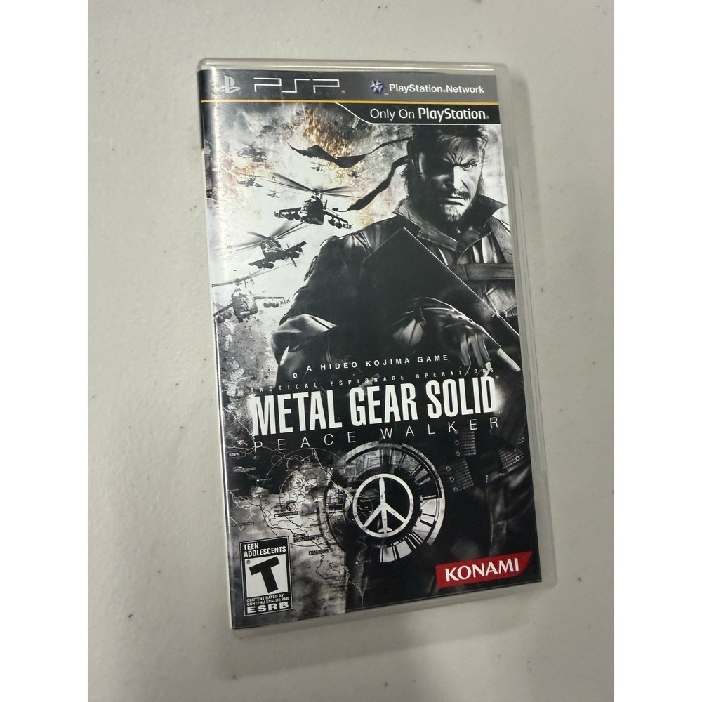 Metal Gear Solid Peace Walker Sony PSP Konami Hideo Kojima UMD Game T-Rating